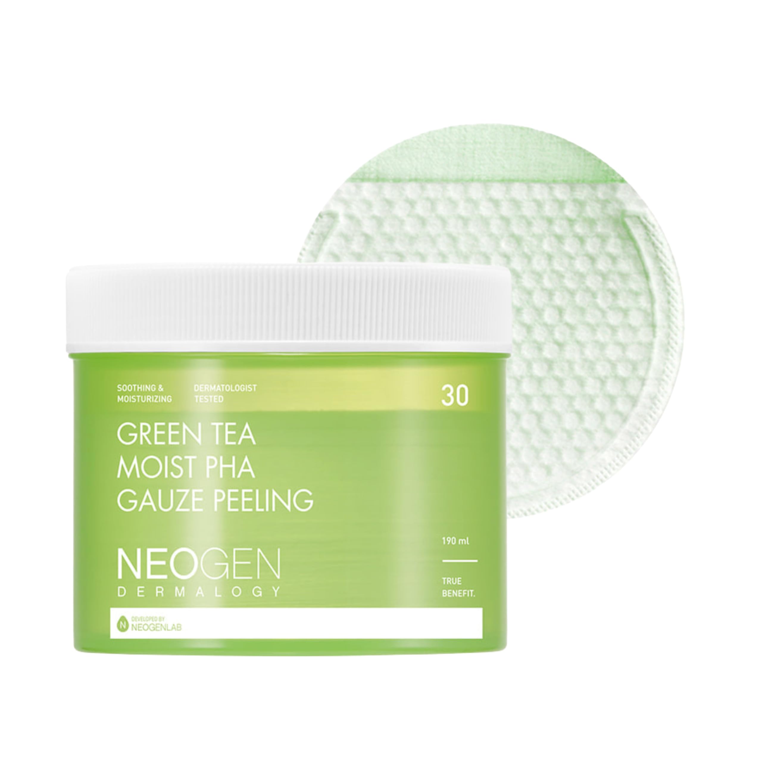 NEOGEN Official Neozen Dermalogy PHA Gauze Peeling Pad (Green)