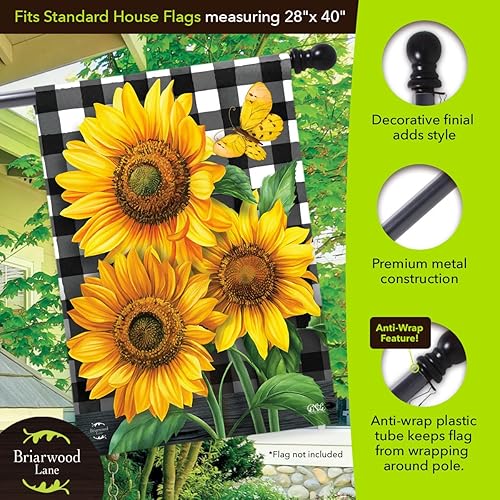 Miniatura 4 de Briarwood Lane Mástil de madera de pino de 57"