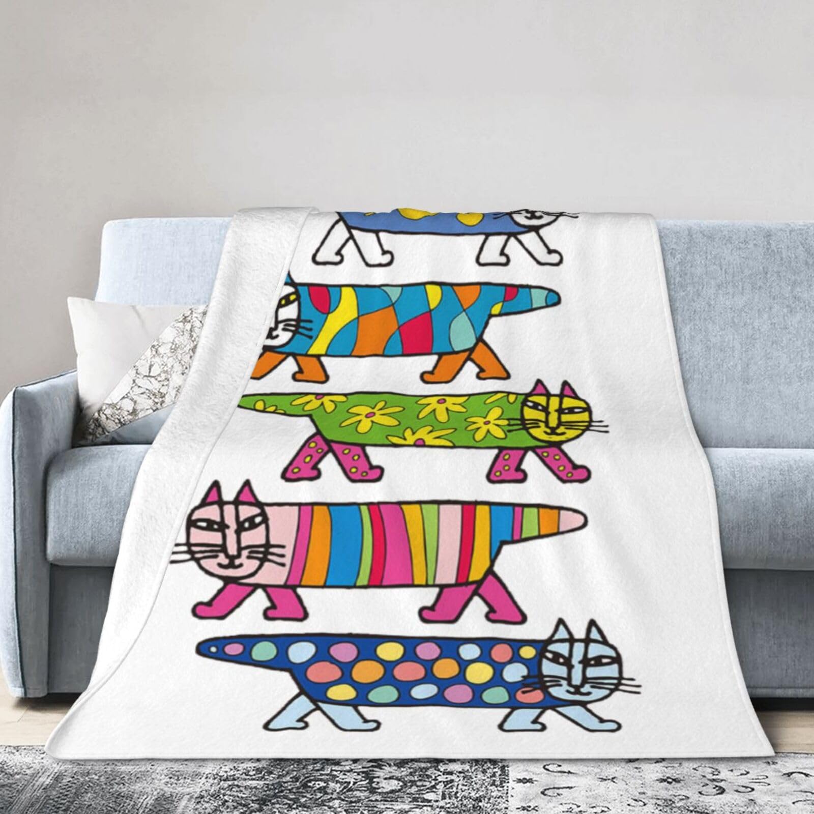 Amazon｜リサラーソン ブランケット 毛布 ひざ掛け フランネル毛布 