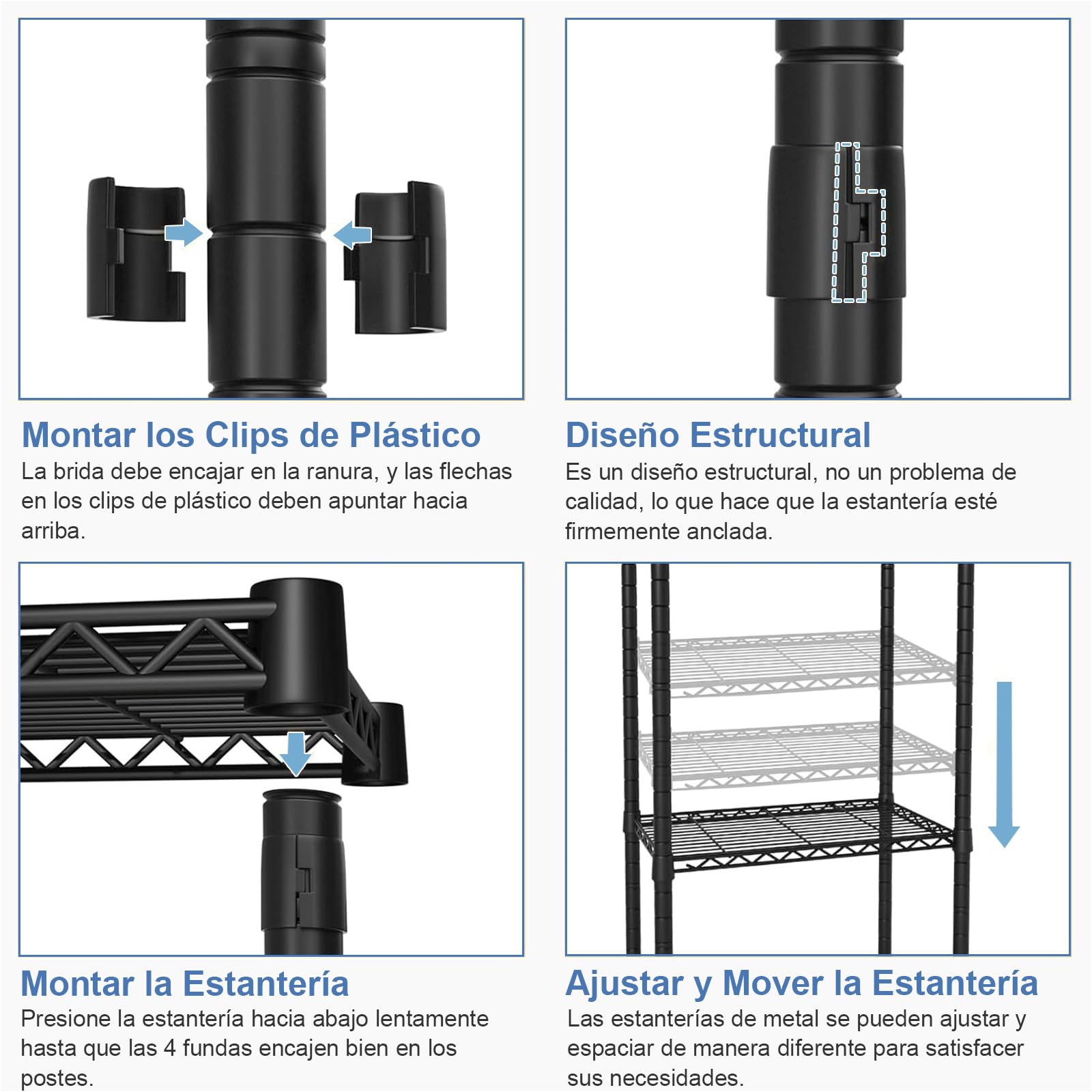 Estantería Regulable para Lavadora con 3 Estantes | Organizador de Baño que Ahorra Espacio, Negro, 89 × 34 × 193 cm