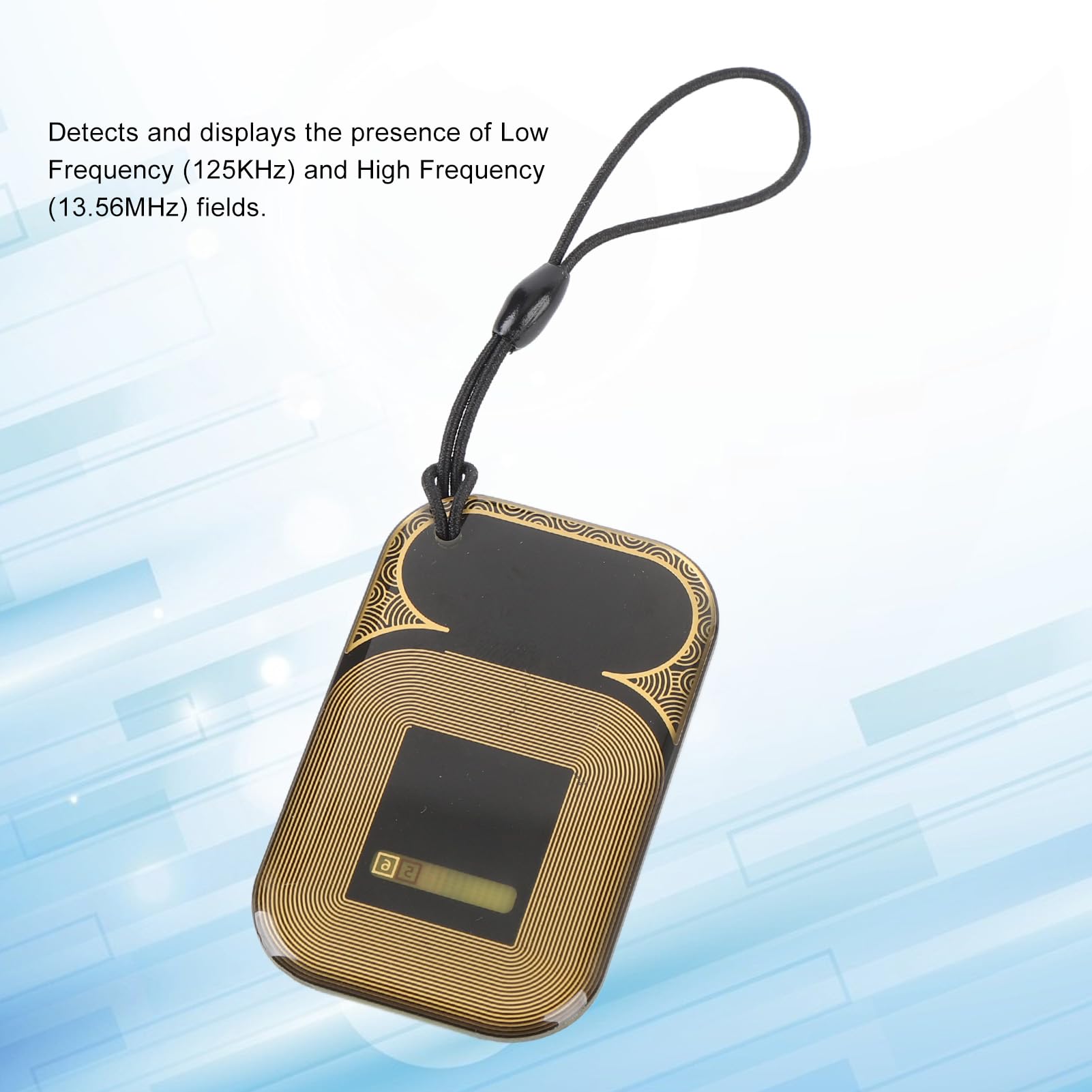 LICAEVEY Porte-clés portable à double fréquence avec détecteur de champ, 125 kHz et 13,56 MHz, testeur RFID pour systèmes de contrôle d'accès, lecteur d'identification IC, indicateur de signal RF