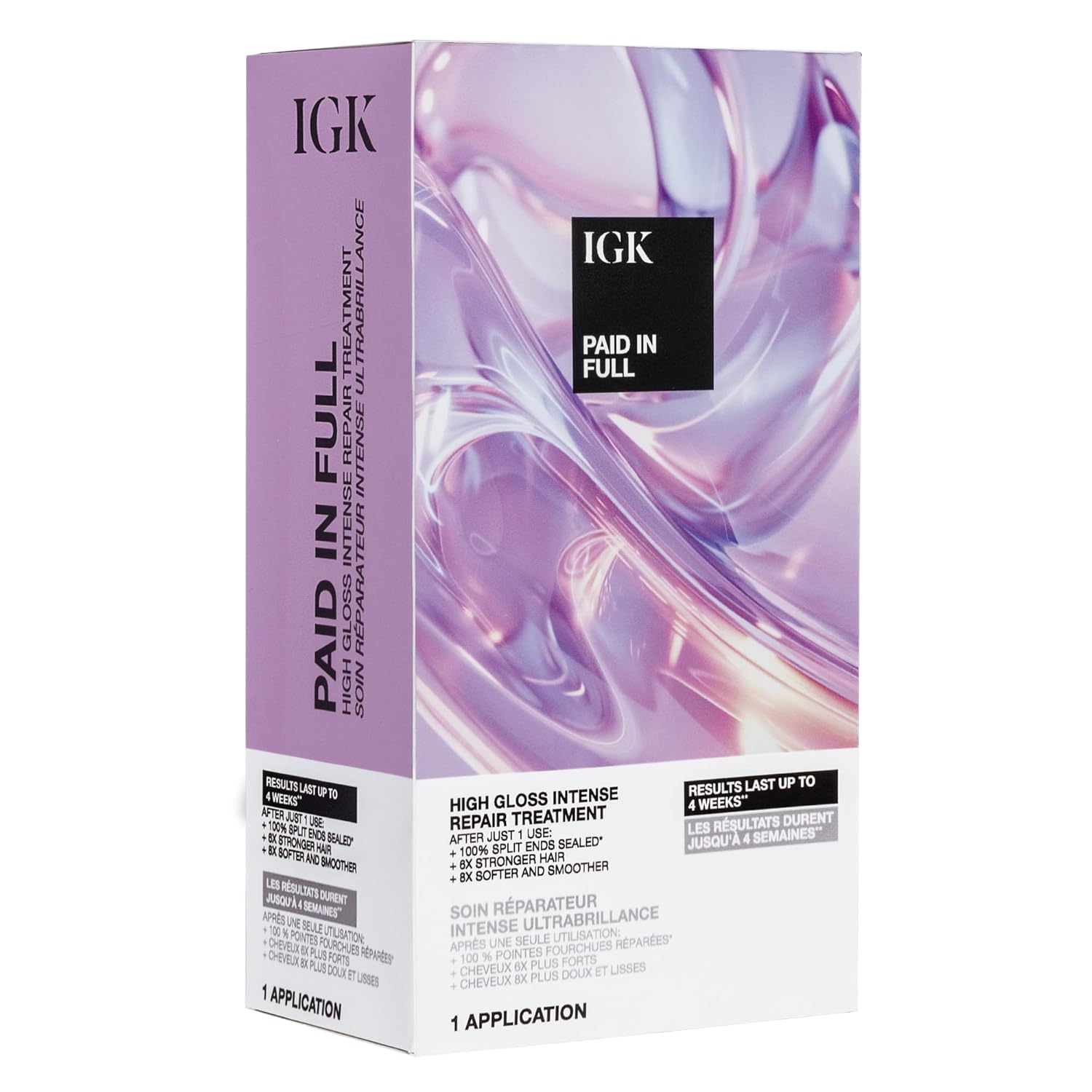 IGK Paid In Full High Gloss Intense Repair Treatment - 100% split-ends sealed. The next-generation of repair.
