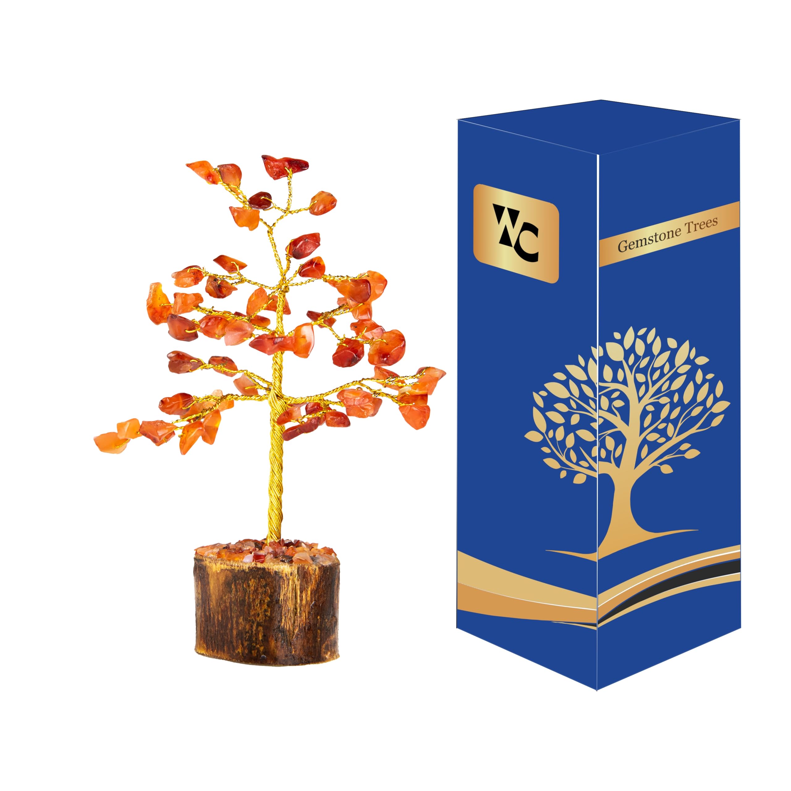 Wonder Care Carnelian Crystal Tree For Home Decorations Crystals And Healing Stones, Room Decor Gifts, Gem Tree