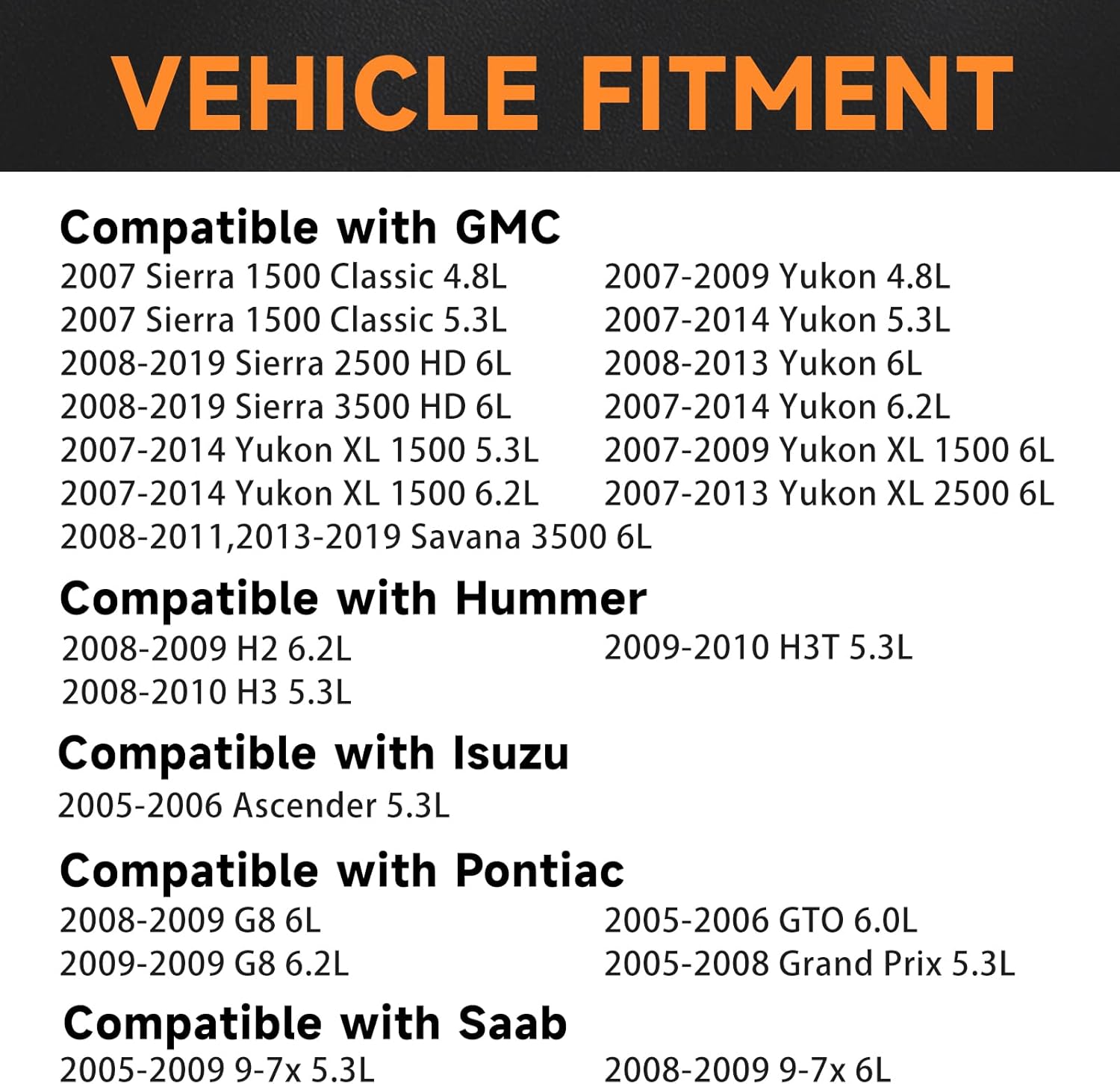 8PCS Square Ignition Coil Pack Compatible with 5.3L 6.0L 6.2L V8 Chevy Tahoe GMC Cadillac Camaro Corvette Express Impala CTS Rainier Avalanche Silverado Suburban Savana 2007 2008 2009 2010 2011, UF413
