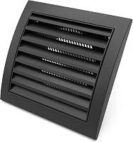 H&C VENT szellőzőrács 190x190mm rovarháló fekete szellőztetés 4