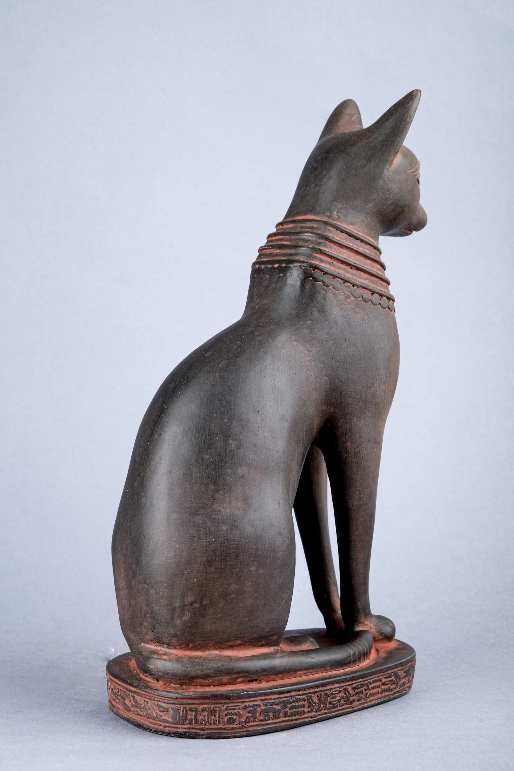 Bastet Katzen Göttin Statue – 14 Cm, Handgefertigt In Ägypten – Schwarz, Aus Polymerharz