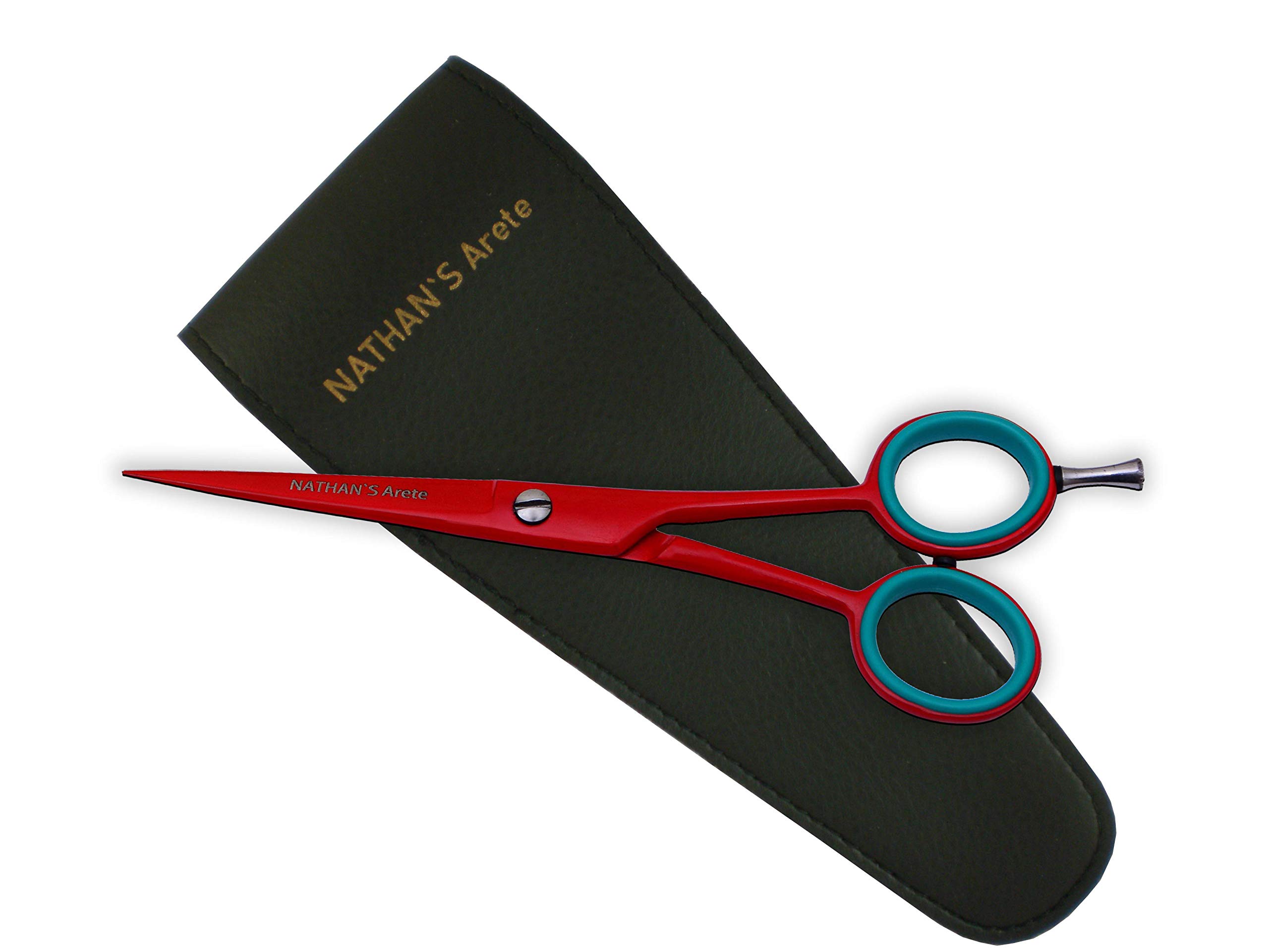 NATHAN’S Arete Easy Grip Finger Rings Barber's Hair Cutting Scissors