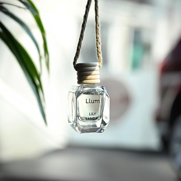 Llum Lily Sandal Hanging Car Air Freshener – Luxury Automotive Perfume Diffuser 10ml (0.34 fl oz), Long-Lasting Fragrance, Alcohol-Free Non-Toxic Scent - 5