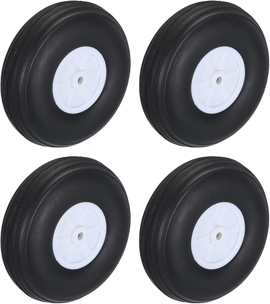 QUARKZMAN Kółka do samolotów RC 2,99″ Od, Koła gąbkowe Pu do samolotów, Koła ogonowe z gąbką do samolotów RC RC Zamiennik do modeli samolotów RC DIY Pz4