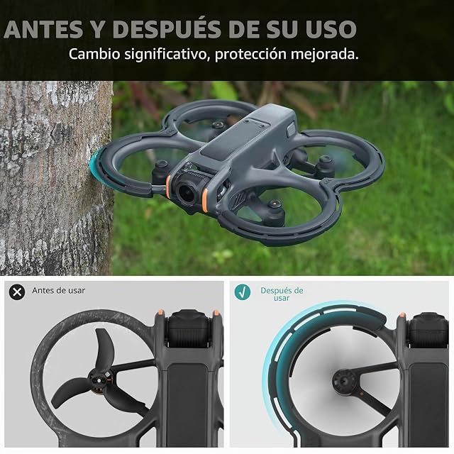 Foto 2 de 8 de BRDRC Avata - 2 accesorios de protección de parachoques, protector de hélice, protector de cardán, cubierta…