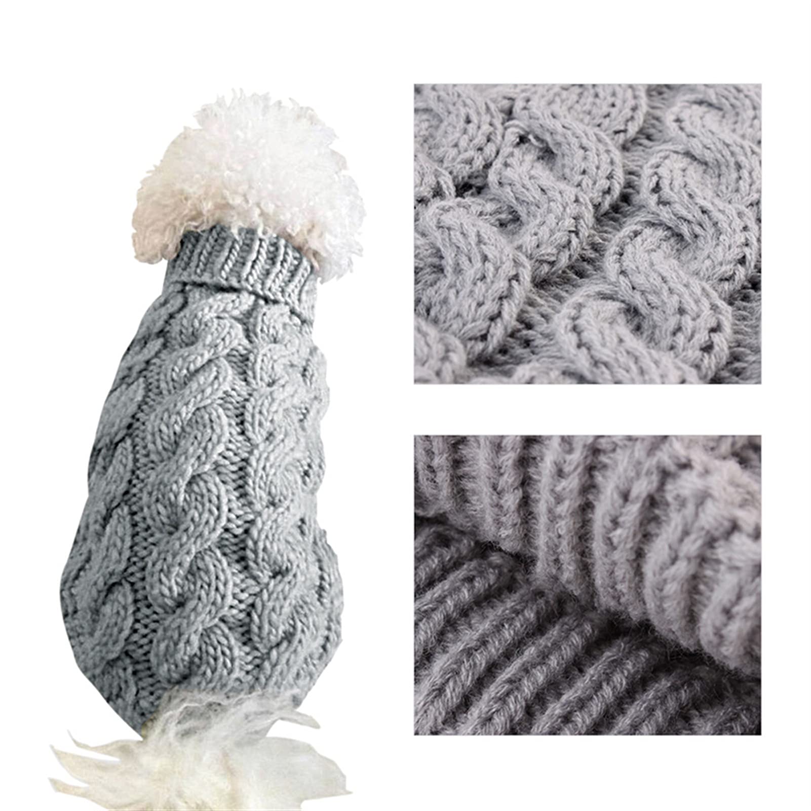Rode Leuke Huisdier Puppy Kat Hond Warm Jumper Trui Knitwear Jas Kleding Kleding Kleine Hond Puppy Trui Kerst Rendier Kerstman Kostuum, XXL, B