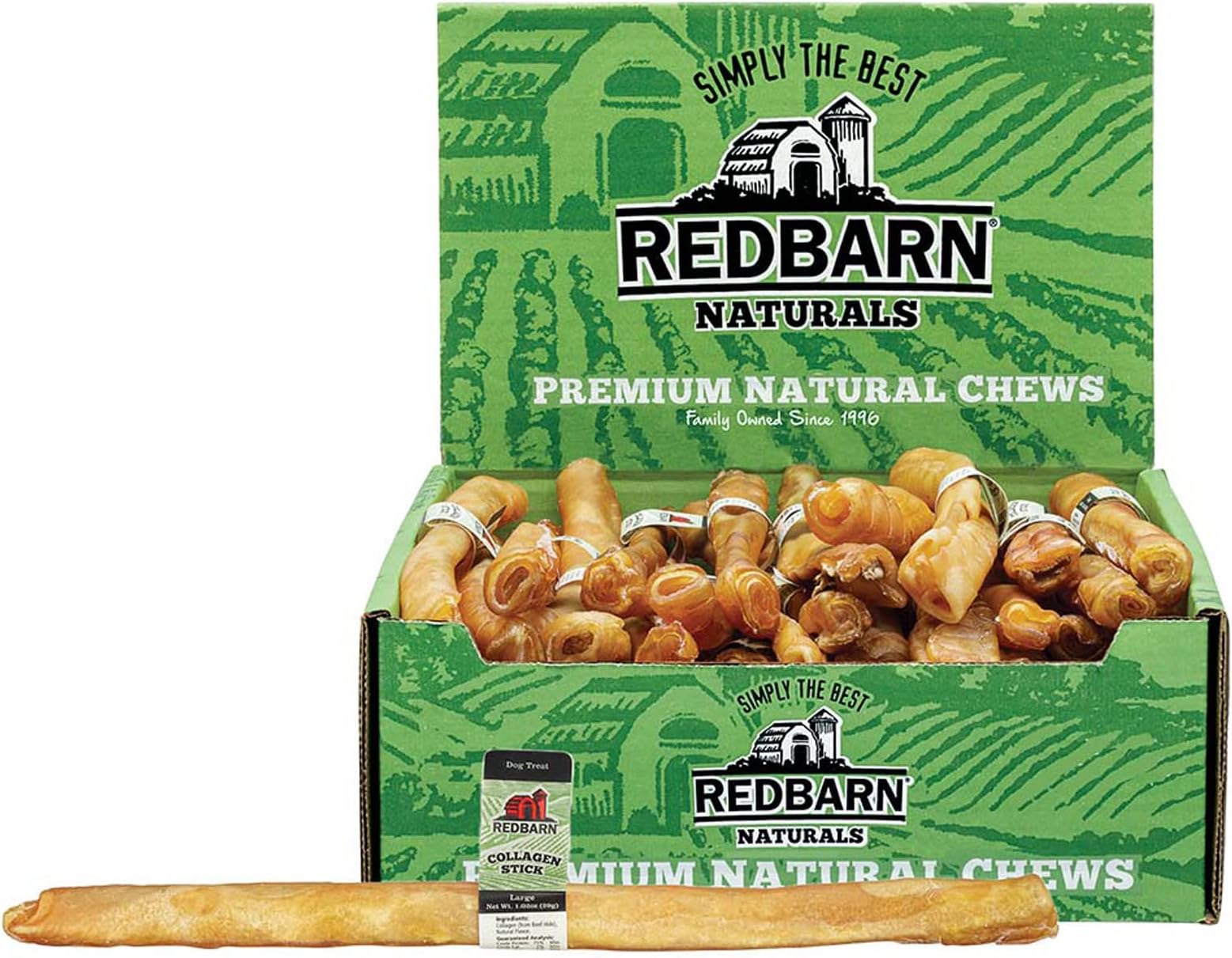 Redbarn Natural Large Collagen Sticks for Dogs Long Lasting