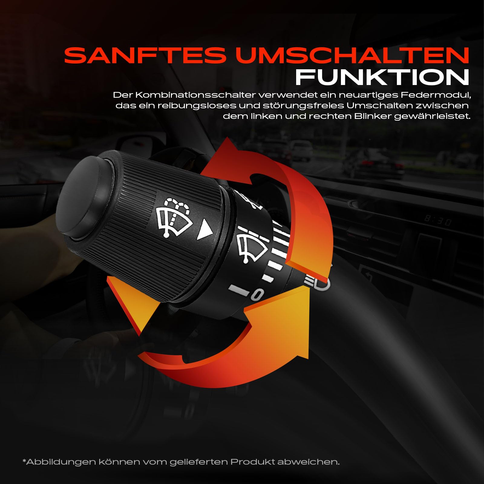 Frankberg Lenkstockschalter Kompatibel mit B-Max JK 1.0L-1.6L 2012-2024 Fiesta 1.6L 2010-2024 Tourneo Courier B460 MPV 1.0L 1.6L 2014-2024