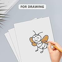 Vista 6 de Paquete de 10 tableros de respaldo solamente – Tablas de base blancas sin cortar de 11 x 14 pulgadas, sin ácidos y con núcleo blanco, ideal