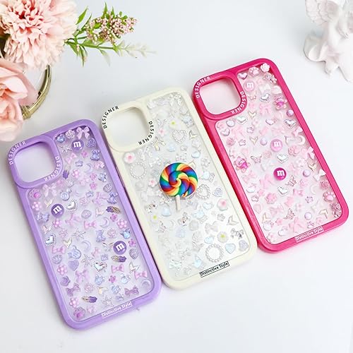 Miniatura 6 de Briskbloom 320 dijes blancos surtidos para uñas 3D, bonitos dijes de resina para decoración de uñas acrílicas, manualidades, dijes Kawaii Y2K con