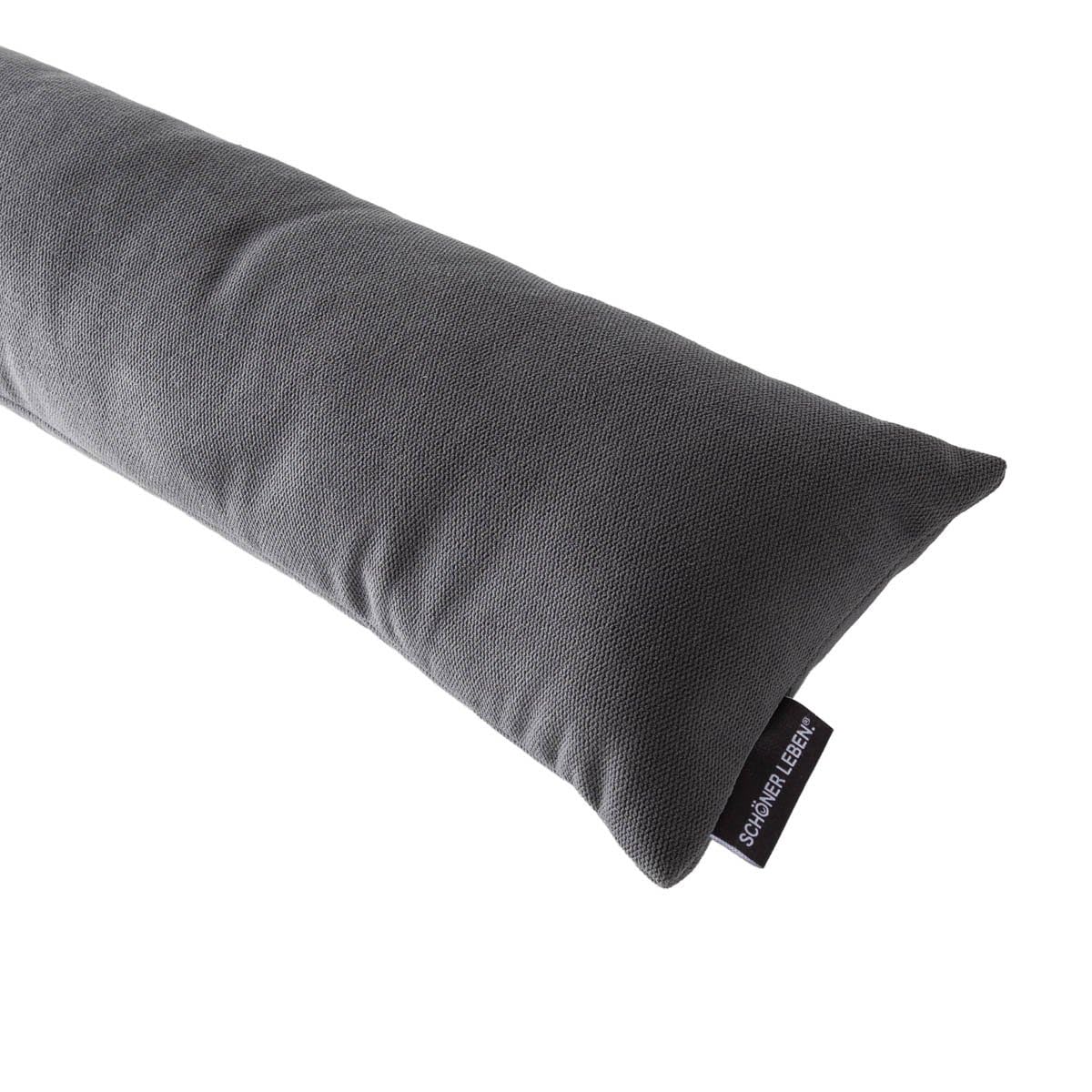 SCHÖNER LEBEN. Zugluftstopper Thermo Uni Anthrazit, Auswahl:80cm Länge