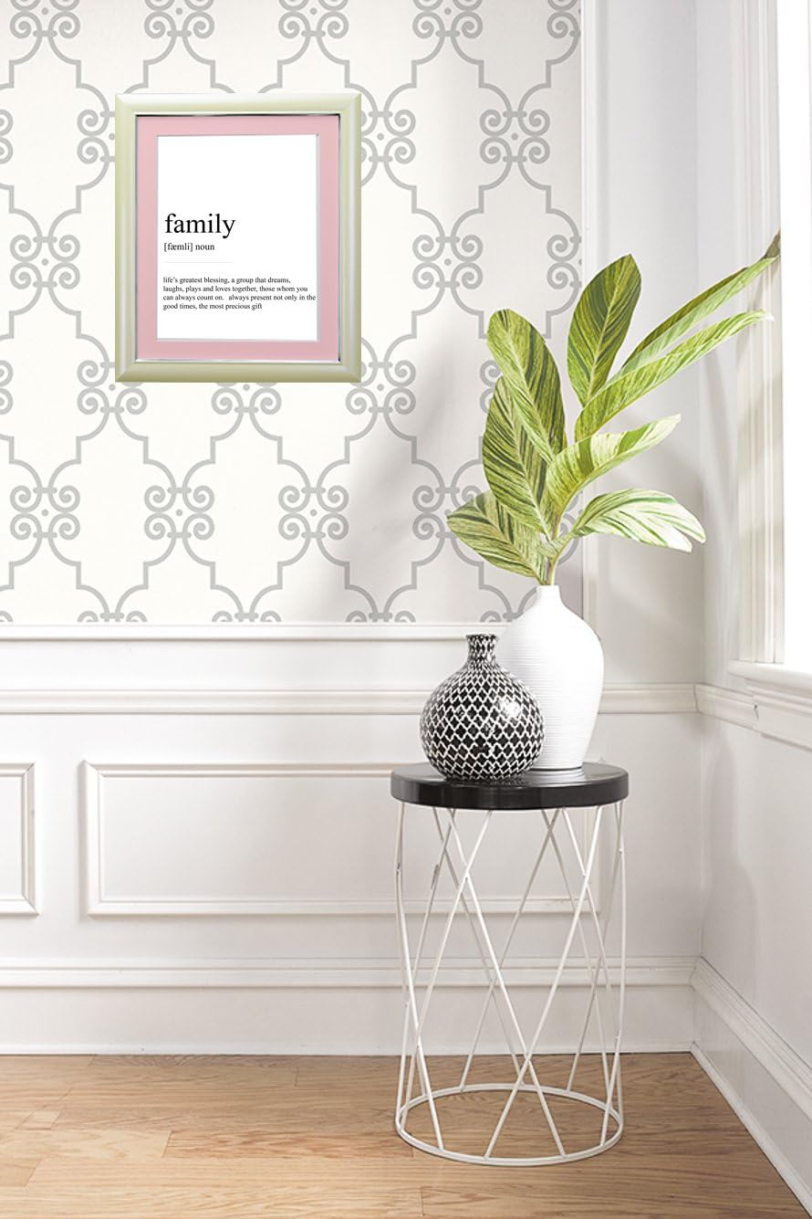 FRAMES BY POST Soda Picture Photo and Poster Frame, Plastic, Cream with Pink Mount, A1 Image Size A2