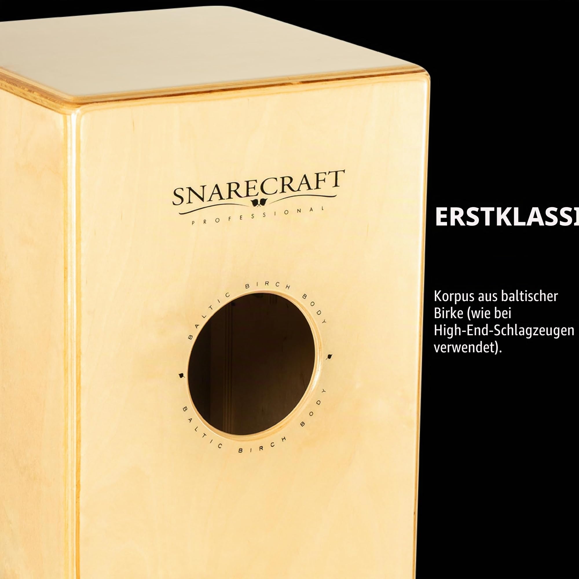 Meinl Percussion Snarecraft Professional Cajon - Mit Snare-Schalter (Ein / Aus) - Schlagfläche Walnuss (SCP100WN)