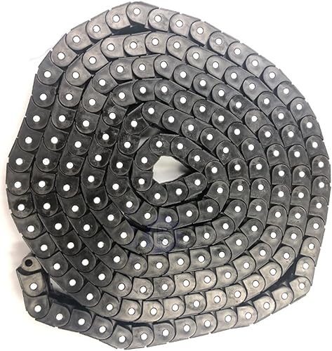 3M Cadena transportadora resistente al desgaste 40P RS40P Ingeniería POM Cadena de plástico MINGPING (Color Blanco, Tamaño 9.8 ft)