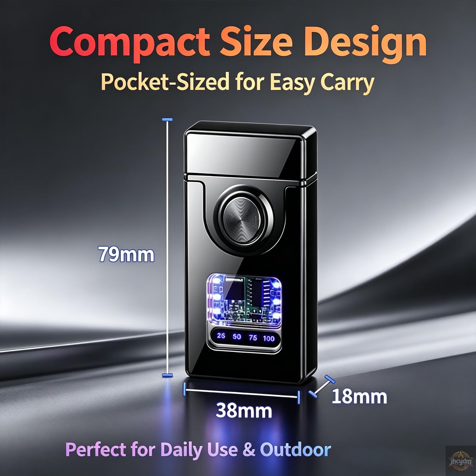 Briquet Coupe-Vent Intelligent au Butane avec 4 Modes d'allumage