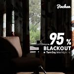JINCHAN Lora Vintage Floral Blackout Curtains for Bedroom Mid Century Bohemian Room Darkening Drape Flower Patterned Curtains 84 Inches Long Grommet Window Drapes Set 2 Panels Beige