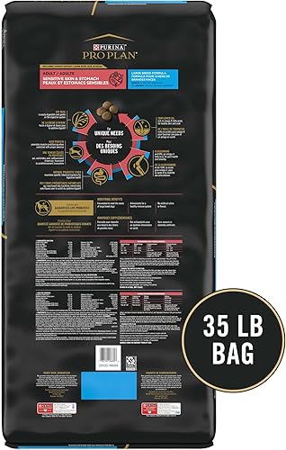 Miniatura 6 de Purina Pro Plan Piel sensible de raza grande y estómago con probióticos alimento seco para perros con salmón