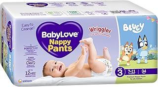 BabyLove Nappy Pants, Size 3 (7-11kg) | 102 Pieces (3 x 34 Pack)