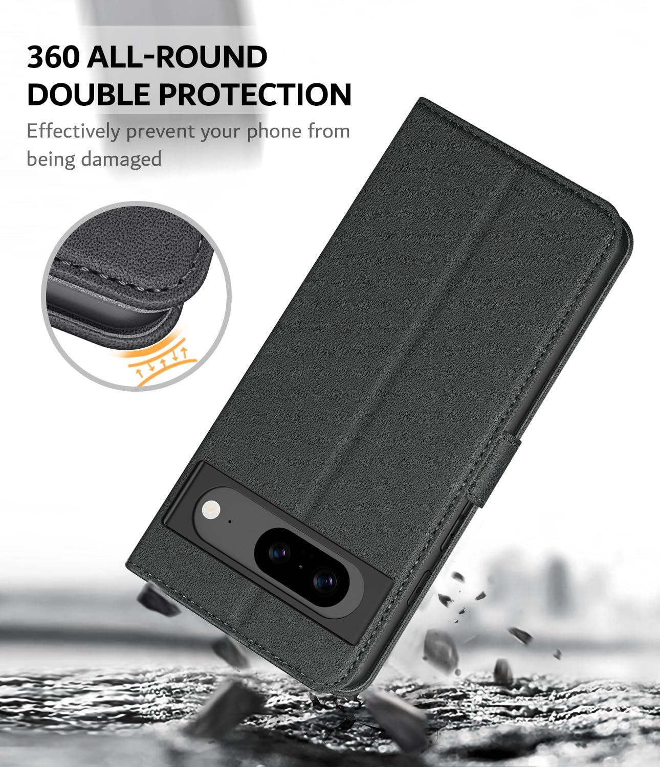 Cover Magnetica Realme C55 BoxTii Cover Per Realme C55, Custodia In PU Pelle Portafoglio, Magnetica Cover A Libro Con Slot Per Schede Per Realme C55, Verde Cover Realme C55 Portafoglio
