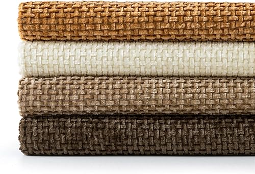 Miniatura 7 de MIULEE Paquete de 4 fundas de almohada marrones de 18 x 18 pulgadas, suaves, decorativas, de felpilla, cojines decorativos para decoración bohemia