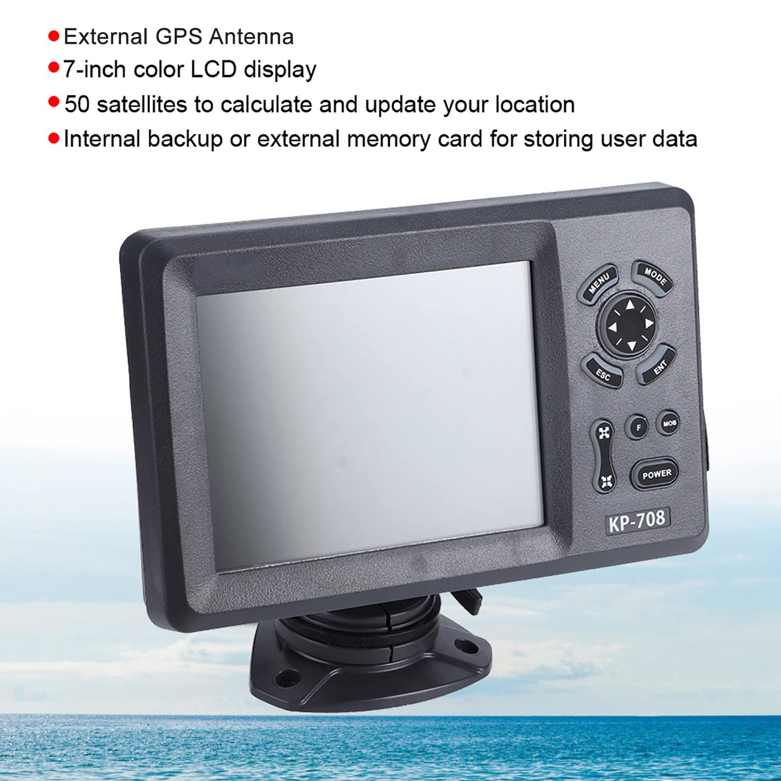 Marine Navigator Bunter LCD-Navigationskartenplotter mit Externer GPS-Antenne