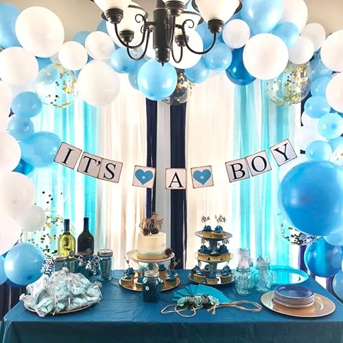 Miniatura 5 de Globos redondos grandes de 36 pulgadas, paquete de 10 globos gigantes gruesos de color azul claro para sesiones de fotos, bodas, baby shower,