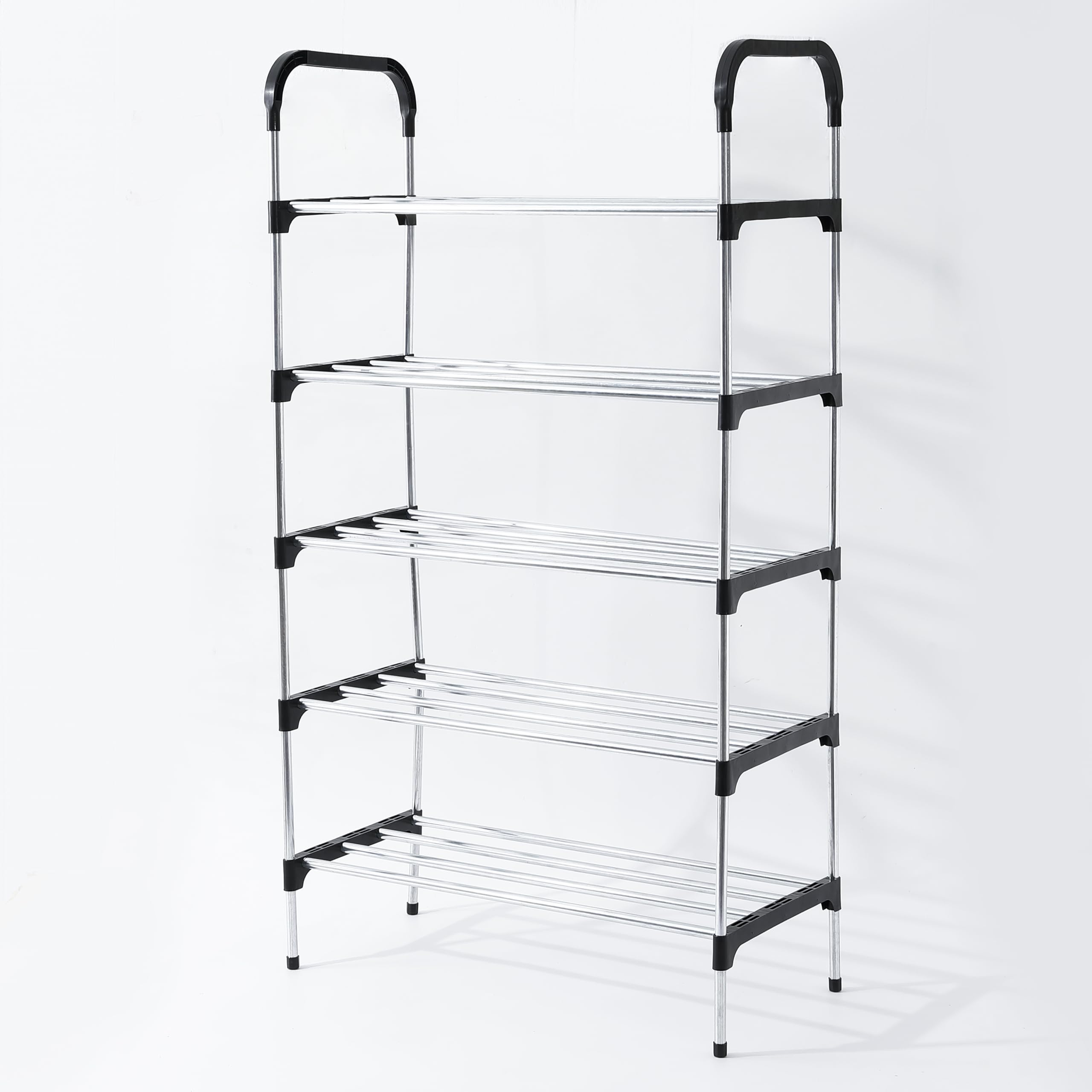 Kuber Industries 5 Layer Shoe Rack | Footwear Holder | Shoe Storage Organizer Cabinet | Multi-Layer Adjustable shoe rack stand |Shoe Stand With Easy Assembly Stackable Sturdy Shoe Tower | Dark Black (B0D6YT79LG) Amazon Price History, Amazon Price Tracker
