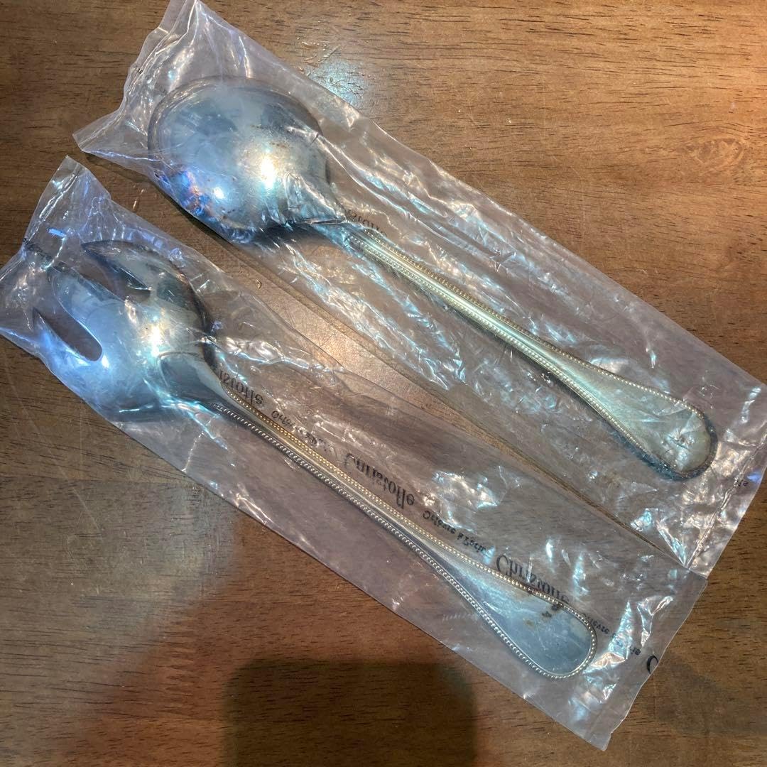 クリストフル パール30本+アリアサラダサービングスプーンとフォーク計32本 クリストフル パール30本+アリアサラダサービングスプーンとフォーク計