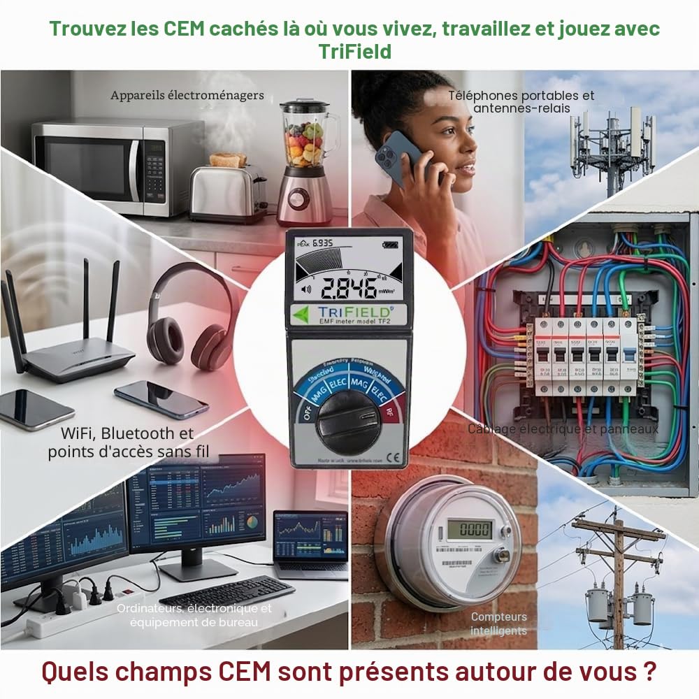 RFandEMF Trifield TF2 Compteur de champs électromagnétiques