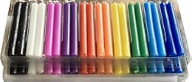 Taper Spell Candles 40 Pcs&comma; Assorted Colors&comma; Use for Casting Chimes&comma; Spells&comma; Rituals&comma; Healing&comma; Magical Work&comma; and Wax Play