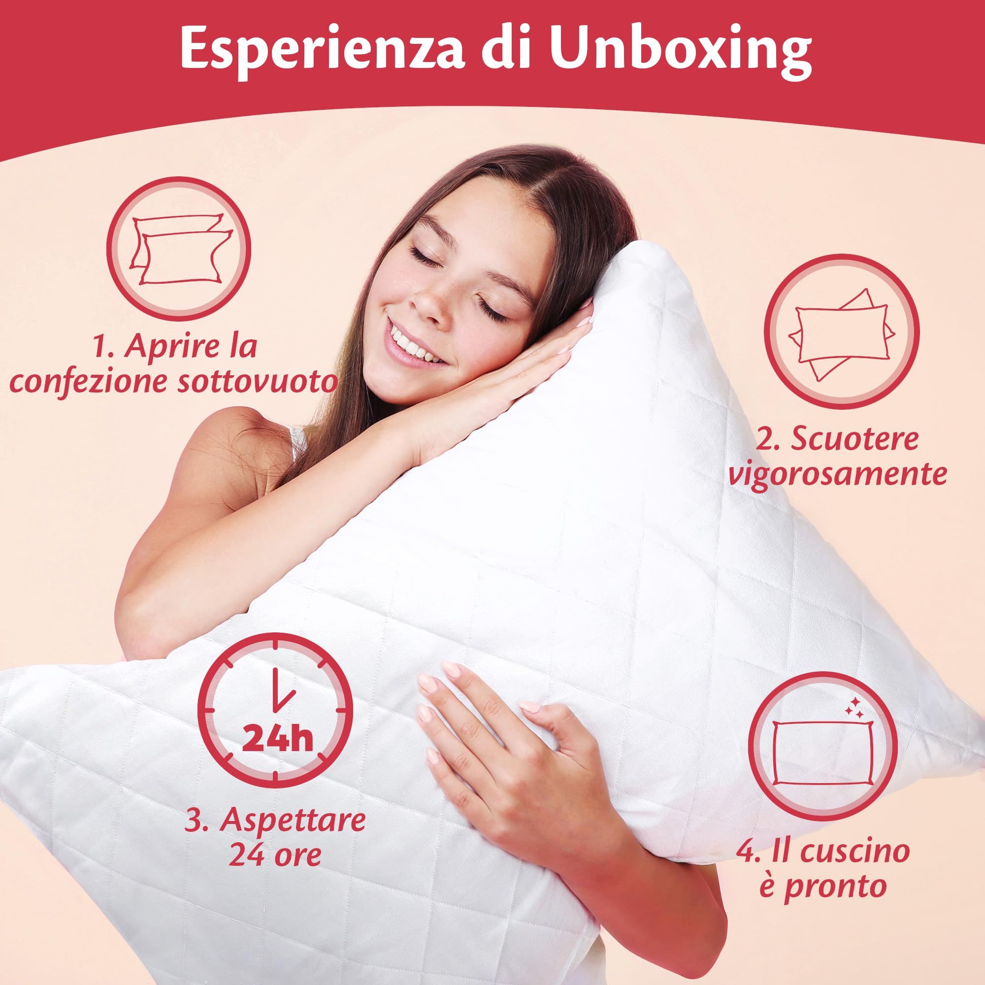 Cuscini Per Divano Flowen 30x50 Cm - 2 Pezzi, Imbottiti In Microfibra Bianca, Lavabili, Anallergici - Foto 12