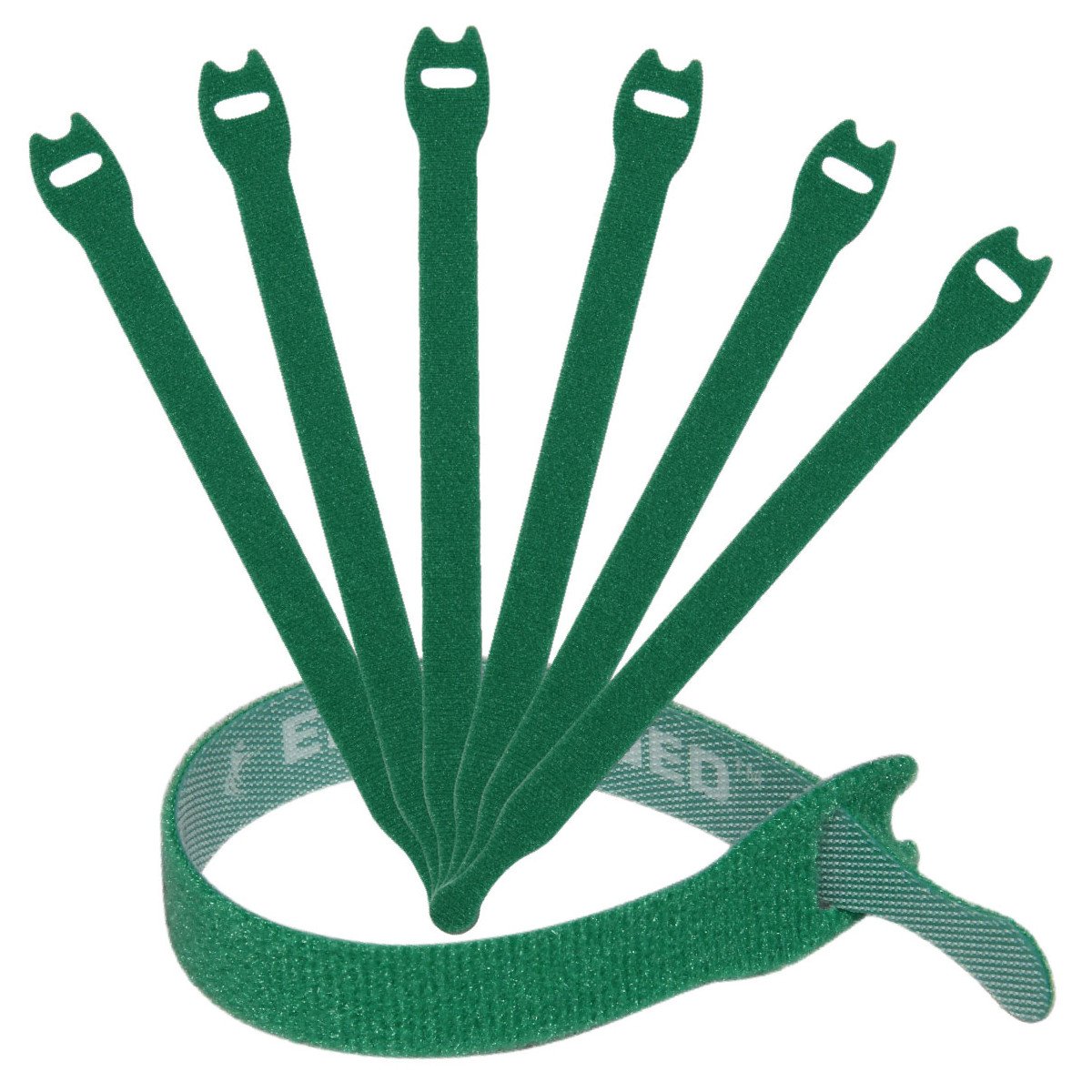 Reusable Cable Ties 1/2" x 8" for Cable Management and Organizing Cords - 30 Pack Bundled with 2 Bonus Cinch Straps (Green)