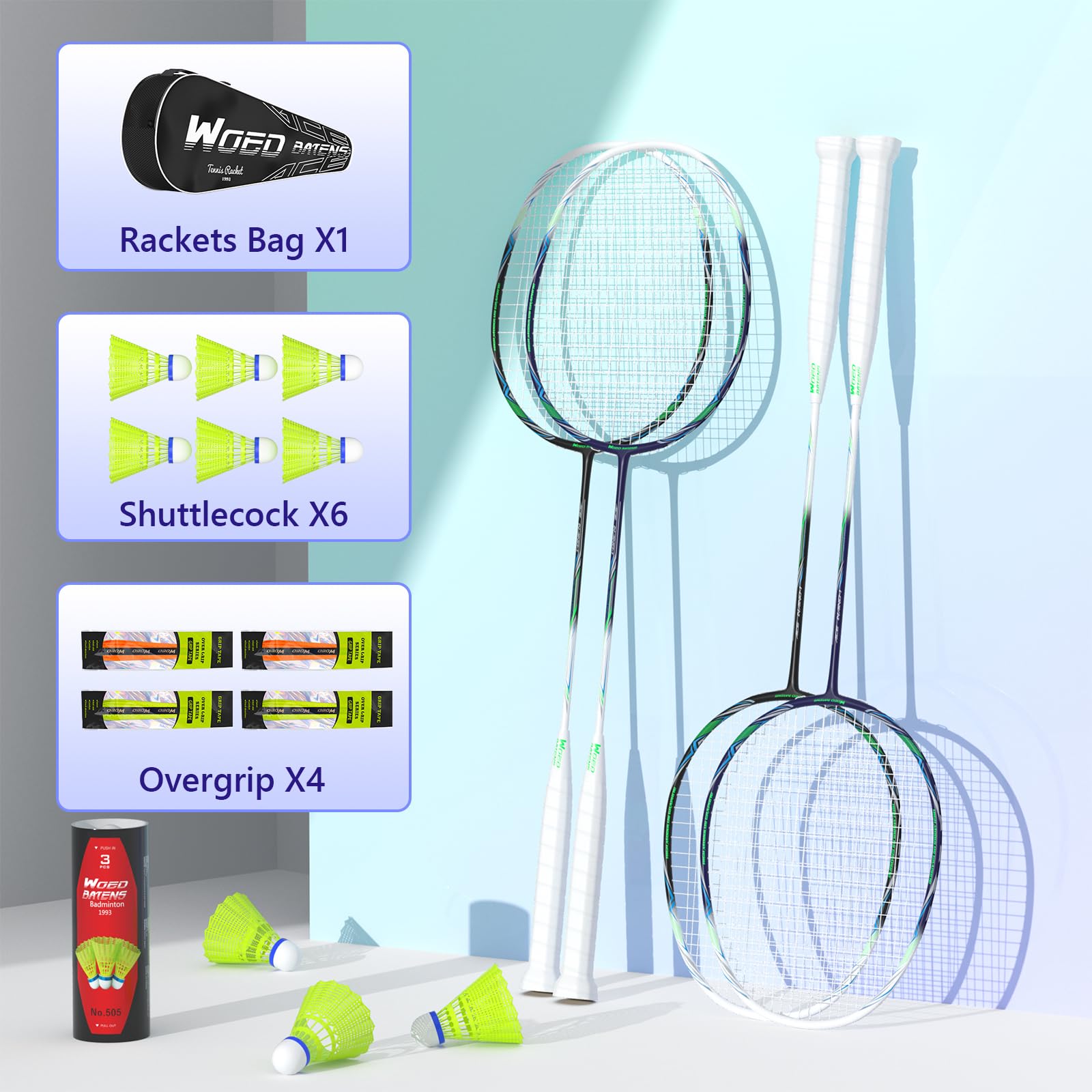 Snapklik.com : Professional Carbon Fiber Badminton Rackets Badminton ...