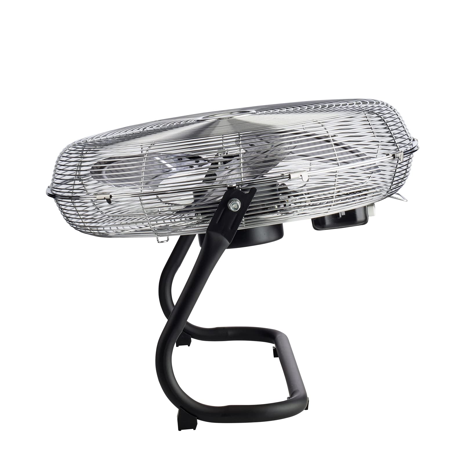 bimar VS58 Ventilatore Turbo da Pavimento e Muro, Elica Ø 45cm con 3 Pale in Alluminio, Ventilatore da Terra a 3 Velocità, Orientabile Alto Basso, Kit Installazione Murale Incluso, 100W