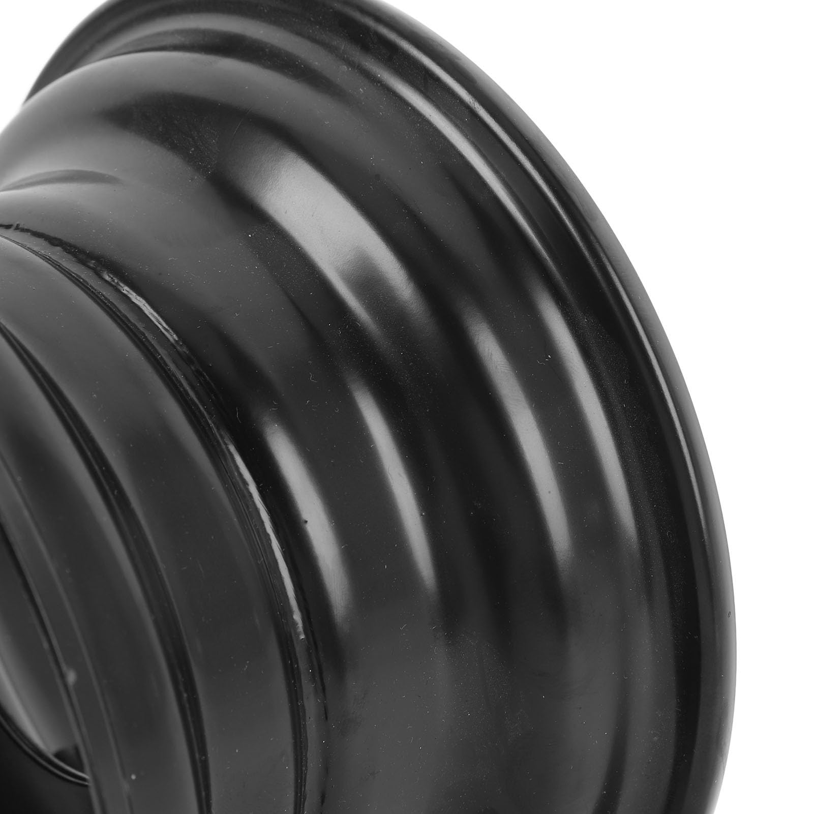 Aramox 6 Pollici Cerchio per Go Kart 145/70-6 Lega di Alluminio Nero Rivestimento Anti-Erosione Design a 3 Fori per ATV Quad Dirt Bike Ride on Mower