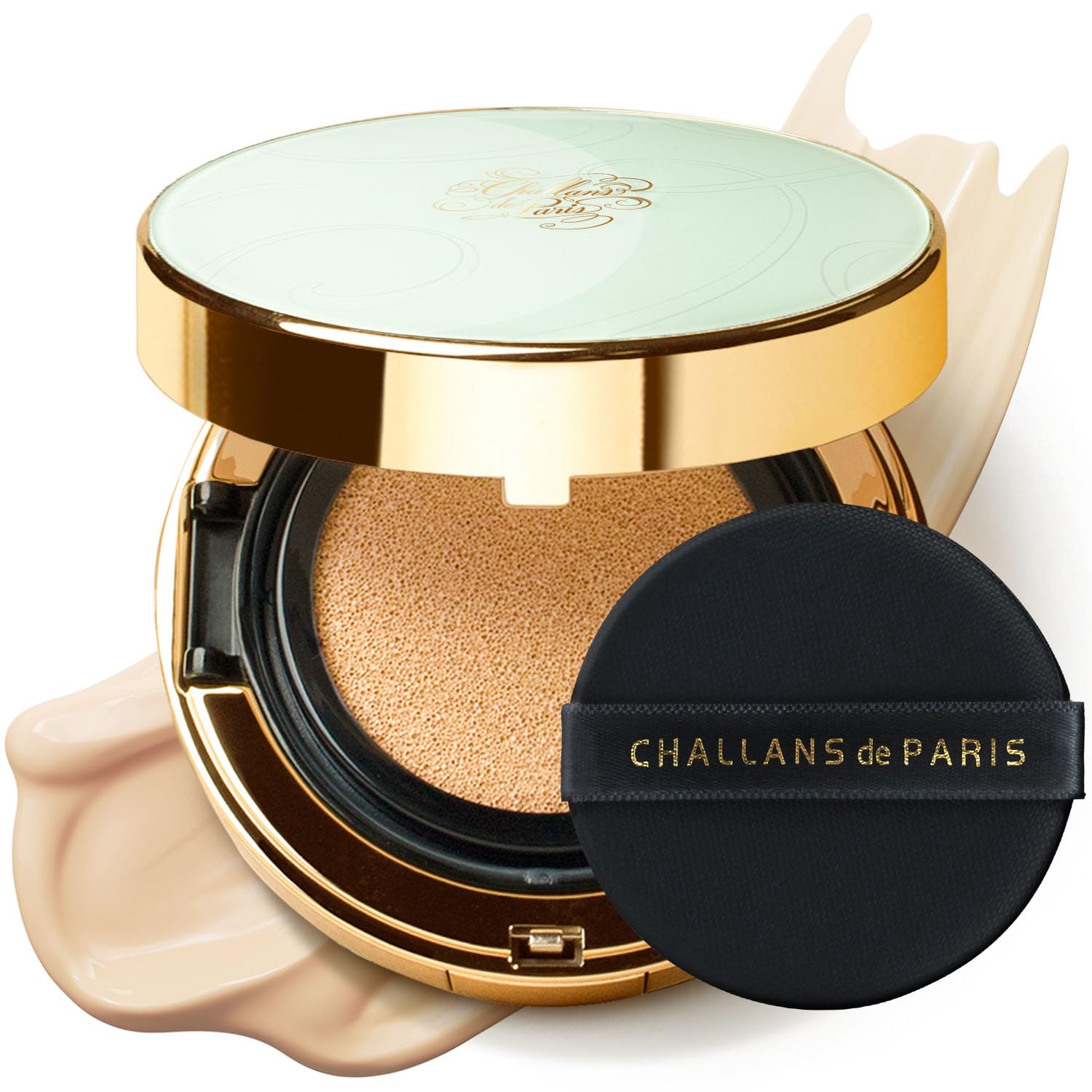 [Paris] Kissen mit Punkt, Excellence Cushion Foundation – 23 mittelbeige, lange Lebensdauer, modulare Abdeckung, leichte und atmungsaktive Textur, feuchtigkeitsspendende Helligkeit