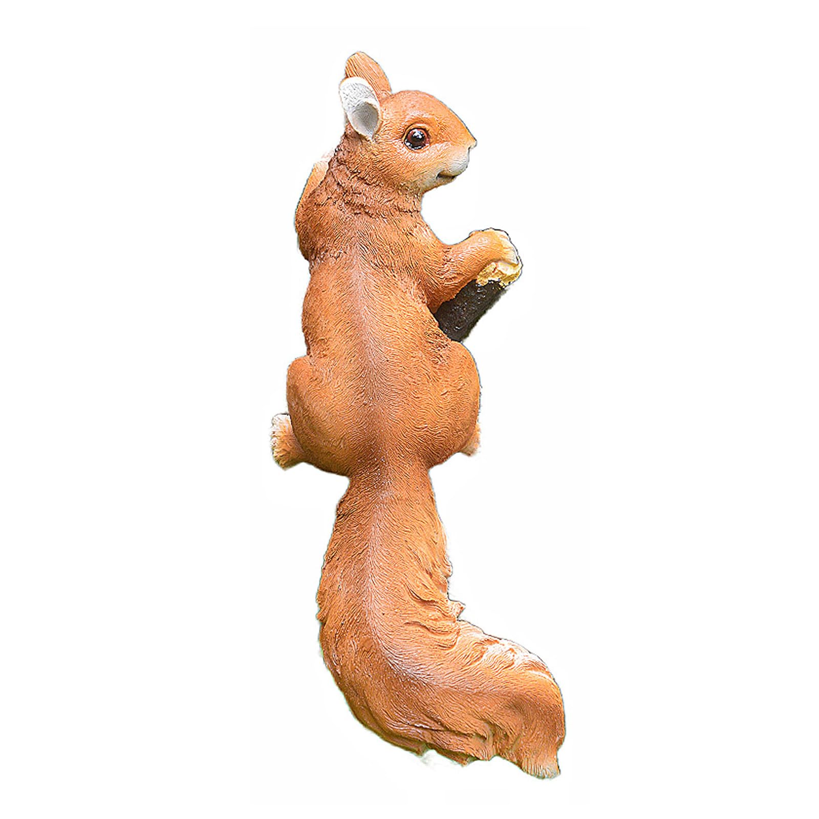 YXCQHZM Squirrel Decor Tree Climbing Squirrel Statues Resin Climbing Tree Squirrel Sculpture for Out The Door Landscape Decorative (B)