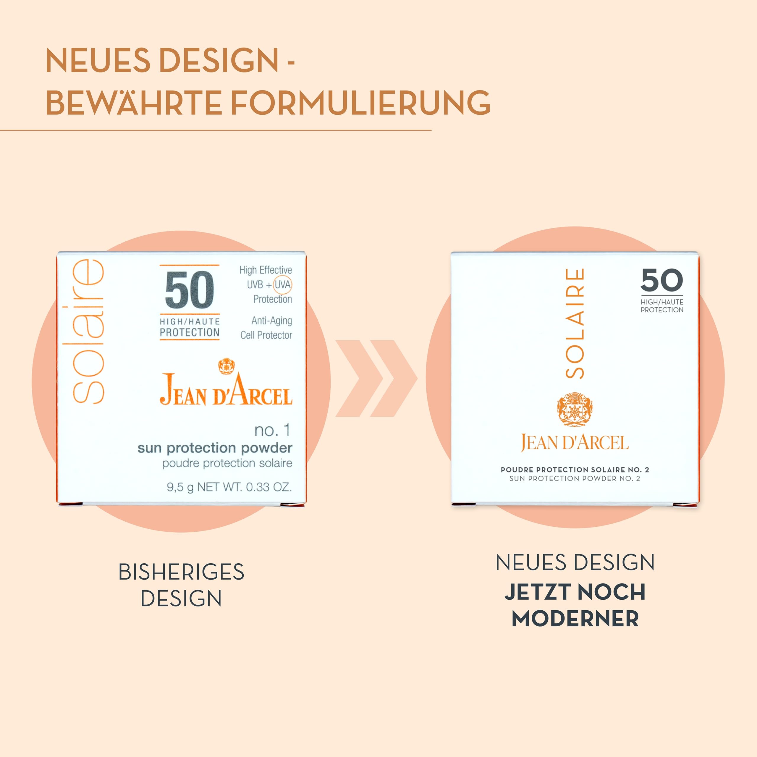 JEAN D'ARCEL SOLAIRE poudre protection solaire n° 2 – Poudre de soleil mate SPF 50 pour une finition parfaite – Avec filtre UVA et UVB – 9,5 g