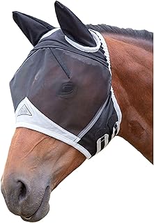 Shires Full Face Mesh Fly Mask (Black, Pony)