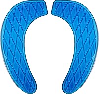 Vista 1 de tapa para asiento del retrete, portable y lavable, almohadilla de gel para retrete, universal, con diseño autoadhesivo (color azul)