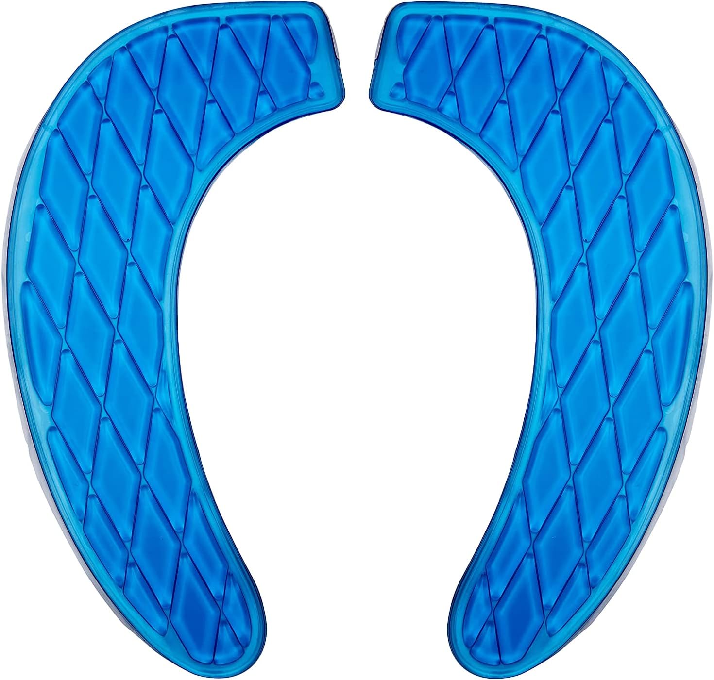 Gel Toilet Seat Cushion Portable and Washable Toilet Seat Cover Universal with Self-Adesive Design(Blue)