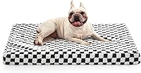 Vista 9 de JOEJOY Cama para perro para perros grandes, cama ortopédica extra grande para perros con funda extraíble y lavable, cama de espuma con forma de caja