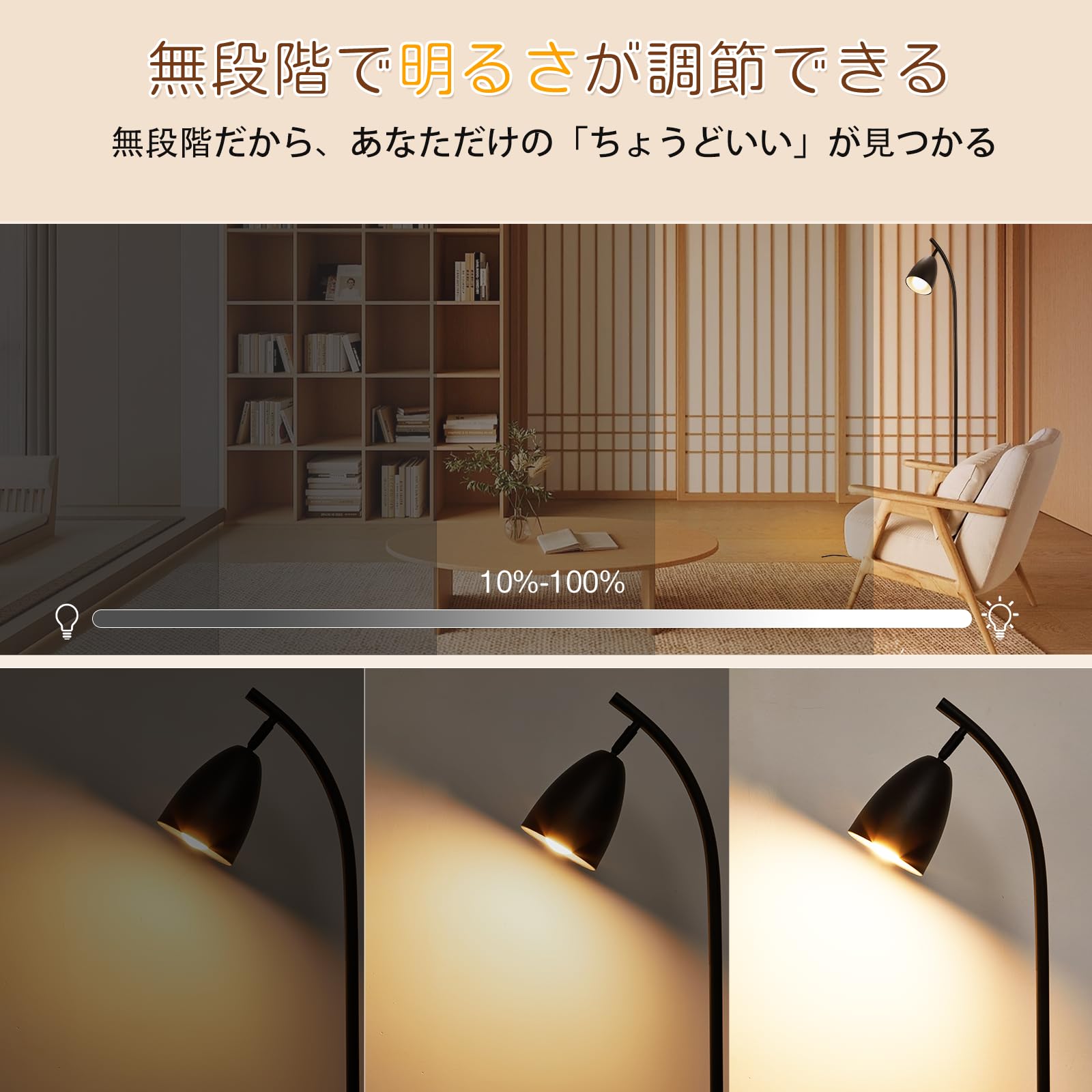 Amazon.co.jp : 【QOL格上げ】 SHANHE フロアライト 間接照明 スタンド