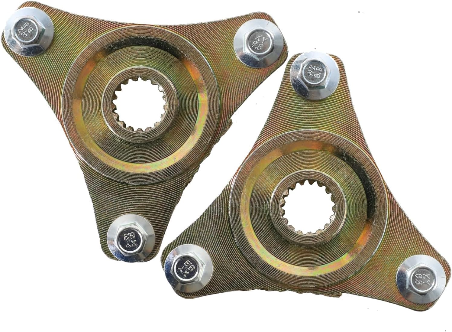 Pair 3 Stud 78mm 17T Spline Rear Wheel Rim Axle Hub for 50cc 70cc 90cc 110cc 125 Quad ATV Go Kart Buggy 4 Wheelers Golf Cart Mini Bike