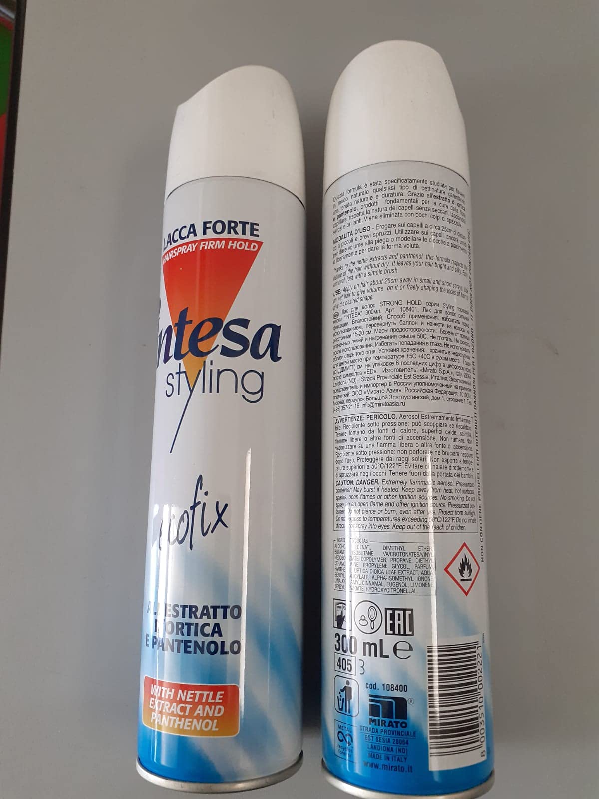 6x Intesa Lacca Forte Haarspray Starke Befestigungs Haar Spray 400 ml hair